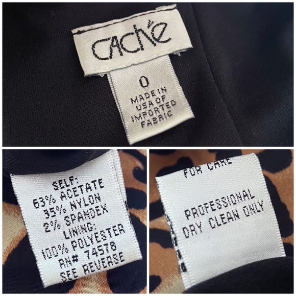 🐆 Caché, Vintage Wild Side Animal Print Satin Halter Dress - Picture 16 of 16
